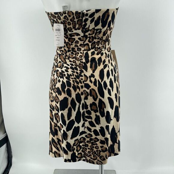 Cache Women’s Leopard Print Halter Dress Size Small, New With Tags, MSRP $128 - Picture 9 of 17